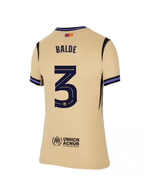 Barcelona Alejandro Balde #3 Replika Borta Kläder Dam 2025-26 Kortärmad Barcelona Alejandro Balde #3 Replika Borta Kläder Dam 2025-26 Kortärmad